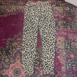 Cheetah sweatpants